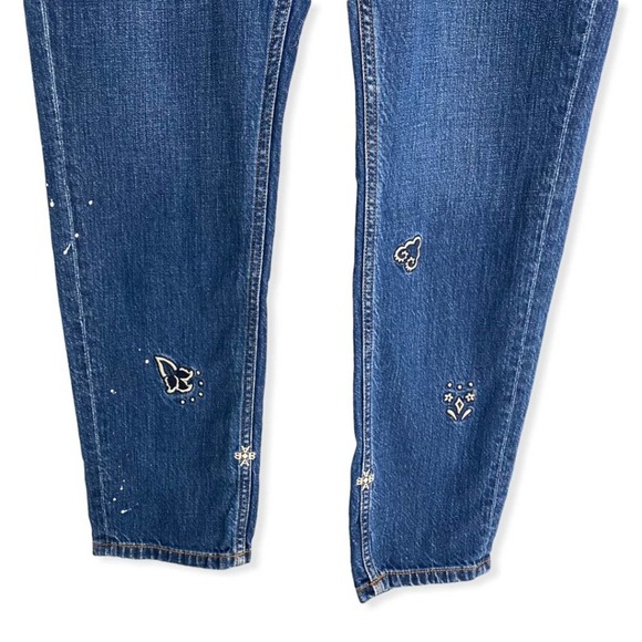 Scotch & Soda Bandanarama Embroidered Skinny Blue Jeans sz 29 - Picture 3 of 15